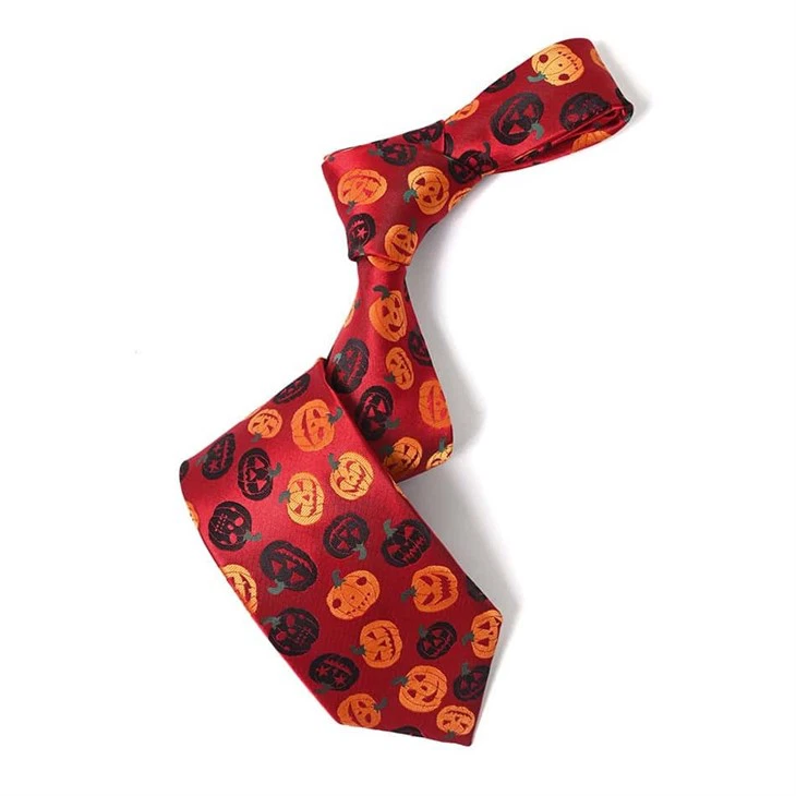 Orange Halloween Tie